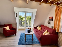 Schlafsofa Sitzbereich Balkon Richtung Süden